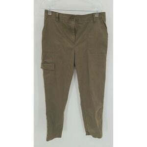 Talbots Women's Cargo Pants Size 8 Utility Gorpcore Olive‎ Green Outdoor Hiking